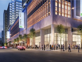 Loblaws CityMarket is the latest tenant to move into the former Canada Post building in downtown Vancouver. These are renderings of The Post development depicting the final project.