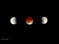 A total lunar eclipse leads to a blood moon.