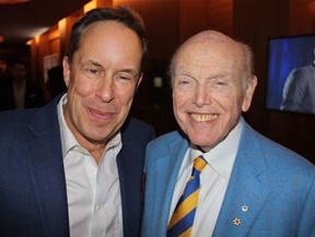 Canada’s Walk of Fame CEO Jeffrey Latimer feted billionaire Jimmy Pattison at a hometown reception. The businessman received walk of fame stars in Vancouver following their December induction in Toronto.