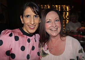 PINK SHIRT DAY: PINK LADIES: Angus Reid pollster Shachi Kurl and I Am Someone executive director Andrea Howorth showed their support for anti-bullying programs across the province.