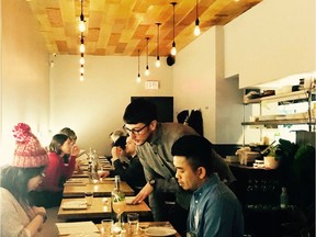 The dining room at Dachi on East Hastings.