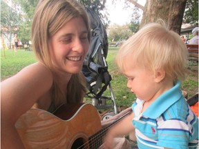 Child care provider Kathy Sager and her son. She wants her multi-age child care centre, located on the lower level of her home, to receive the same funding as similar residential-based centres that only care for one age group.