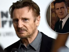 Liam Neeson. (Getty Images and Sony Pictures)
