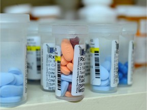 Prescribed pills to treat HIV.