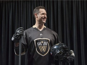 Vancouver Warriors goaltender Aaron Bold, pictured in September 2018.