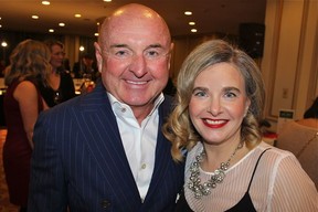 Past FWE mentor Wayne Dean of Deans Knight Capital Corp and FWE COO Monica Murray were all smiles following the unprecedented night of philanthropy. Photo courtesy of Fred Lee.