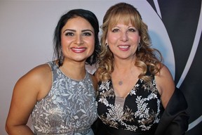 Emcee Nira Arora welcomed former Surrey mayor Dianne Watts to the Surrey Hospital celebrations. Photo courtesy of Fred Lee.