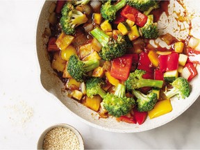 If you don’t have all the vegetables called for on hand, substitute, but don’t crowd the pan.