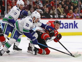The Vancouver Canucks took down the Chicago Blackhawks and Captain Serious Jonathan Toews at the United Center in Chicago, Ill., on March 18. The Canucks defeated the Blackhawks 3-2 in overtime.