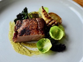 Pork with pipian verde, by chef Jefferson Alvarez.