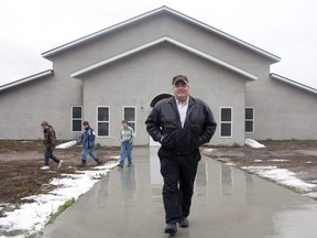 Winston Blackmore is seen outside his community hall in the isolated religious commune of Bountiful, B.C., on Nov. 23, 2011. THE CANADIAN PRESS/Jonathan Hayward / 0805 col polygamy