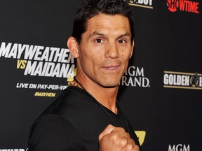 Mixed martial artist Frank Shamrock arrives at Showtime's VIP prefight party for "Mayhem: Mayweather vs. Maidana 2" at the MGM Grand Garden Arena on Sept. 13, 2014 in Las Vegas. (David Becker/Getty Images for SHOWTIME SPORTS)