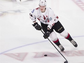 Vancouver Giants' defenceman Bowen Byram, in a Don Cherry jersey, is in the WHL record books for scoring overtime goals.