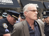 Pro-Palestinian activist Norman Finkelstein is arrested outside UN headquarters in New York, July 29, 2014, during a rally against Israeli strikes on Gaza strip.