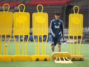 Vancouver Whitecaps midfielder Inbeom Hwang might play this weekend, depending on his fatigue levels. He played two international games for South Korea, then flew back to Vancouver on Wednesday afternoon.