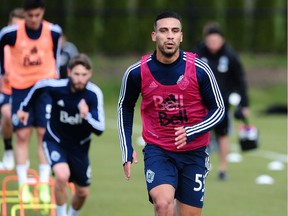 Ali Adnan, the Vancouver Whitecaps latest signing, goes through his first training session with the club at UBC on Tuesday.