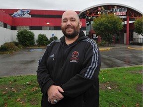 Paul Eberhardt, the coach of the Langara Falcons, is excited to compete in this week's Canadian Collegiate Athletic Association men's basketball championship at Langley Events Centre.