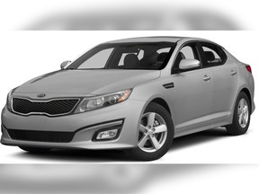 Vancouver police believe a vehicle like this one was involved in a March 18 hit-and-run on Fraser Street. The vehicle is a grey or silver, 2014 or 2015 Kia Optima Hybrid Electric car. It will most likely have front-end damage, including a possible cracked headlight lens on the passenger side.