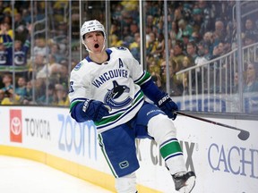 Antoine Roussel was enjoying an impressive campaign for the Vancouver Canucks before blowing out his knee late in the season.