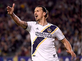 The colourful and vocal Zlatan Ibrahimovic of the Los Angeles Galaxy will try to throw the Whitecaps off their game when he visits Vancouver Friday for a MLS match at B.C. Place Stadium — wether he plays or not!