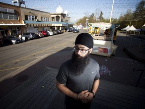 Moninder Singh of the B.C. Sikh Gurdwara Council pictured outside of the temple in Surrey on April 8, 2015.