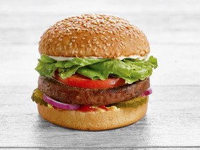 The Beyond Meat Burger will soon be available in some Vancouver grocery stores.