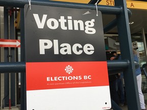 An Elections B.C. Voting Place.