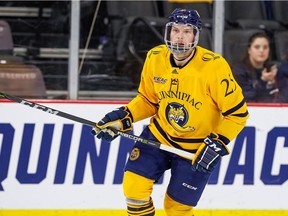 Former Quinnipiac University defenceman Brogan Rafferty was scheduled to make his NHL debut with the Vancouver Canucks on Thursday in Nashville against the Predators.