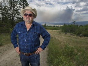 Chief Joe Alphonse of the Tsilhqot'n Nation near Williams Lake on July 13, 2017. Hundreds of residents of the nation chose not to evacuate their homes and instead helped fight the raging wildfires that spread across their territory.