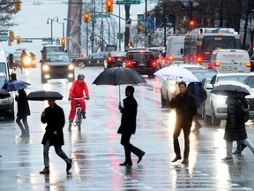 Saturday looks rainy and windy, but the sun may come out on Sunday just in time for The Vancouver Sun Run.