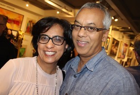 Entrepreneur and businessman Praveen Varshney and his wife Anusha were among city notables that lent their support to the Kids Up Front fundraiser. Photo: Fred Lee.