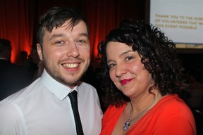 Jake Holder accompanied his girlfriend Andrea Paquette, president of Stigma Free Society, to the annual charity dinner held at the Vancouver Convention Centre.