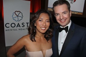 Global News anchor Sophie Lui and Love It or List It Vancouver’s Todd Talbott handled hosting duties of Coast Mental Health’s biggest night.