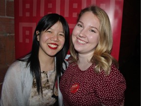 A TEAM: Yun-Jou Chang, Centre A’s interim executive director, and Emma Richards, the firm’s chief fundraiser looked forward to celebrating the gallery’s 20th anniversary and next 20 years. Photo: Fred Lee.