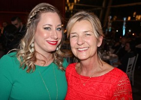 FOREVER PALS: PALS head of school Andrea Kasunic and Karin Terado, head of PALS Adult Program had much to celebrate, a forever home for PALS and a record night. Photo by Fred Lee.