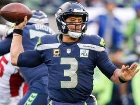 Seahawks quarterback Russell Wilson.