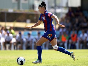 Ciara McCormack in action for the Newcastle Jets of Australia’s W-League in February 2014.