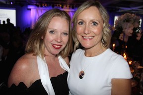 Accepting the Business Laureate Award on behalf of her father, Jennifer Podmore received congratulations from JABC CEO Sheila Biggers, Photo: Fred Lee.
