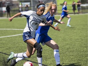 The Centaurs won their second straight provincial AAA high school girls soccer title by beating Fleetwood Park 2-1 on Friday at Cloverdale Athletic Park.