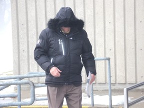 In this file photo, Claude Trachy walks into a courthouse in Chatham, Ont. (Trevor Terfloth/Postmedia Network files)