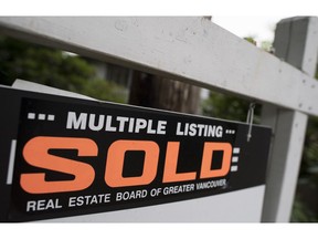 A real estate sign is pictured in Vancouveron June 12, 2018. One day after an independent report found that some $5 billion was laundered through British Columbia's real estate market in 2018, an expert lays out how dirty cash zigzags across the globe to land on luxury properties in Canada, inflating the housing market and helping foreign crooks.