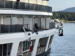 A Holland America cruise ship collided with another docked in the Port of Vancouver May 4, 2019 at around 6:50 a.m. Photo by Ken Carrusca