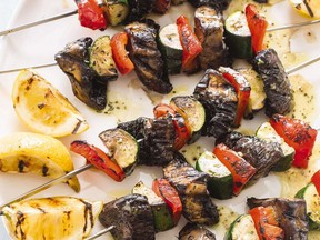 Grilled Vegetable Kebabs.