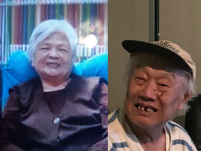Ngam Nguyen, 83 (left), is missing in Vancouver, while Xi Qi Lu, 80 (right), is missing in Burnaby.