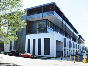 VANCOUVER, BC., May 8, 2019 -- The Ironworks building, an example of multi-level industrial space instead of flat warehouses as Metro Vancouver surpasses Toronto to have the lowest industrial vacancy rate in Canada, putting a severe squeeze on the city for future development,  in Vancouver, BC., May 8, 2019.   (NICK PROCAYLO/PostMedia)   00057338A ORG XMIT: 00057338A [PNG Merlin Archive]