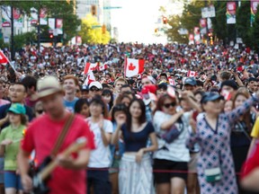 A crowd of 250,000 people expected to crowd downtown Vancouver for the Canada Day celebrations at Canada Place.