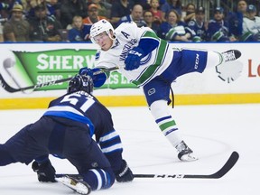 Brock Boeser was one of the rookie prospects who stood out for the Canucks at the Young Stars Classic in Penticton’s South Okanagan Events Centre in September 2017.