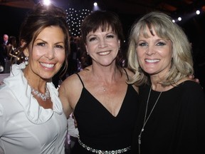 Chairs Joelle Paleologou and Siobhan Philips and committee member Leanne Howard served up an out-of-this-world experience for patrons at their Space Odyssey-themed gala. Photo: Fred Lee.