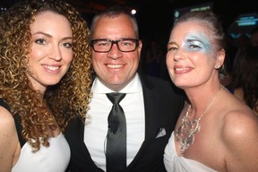 Jolene Laing accompanied Geoff Funke, Peace Arch Hospital Foundation board chair, to the foundation’s biggest night. Led by the foundation’s Vicki Brydon, the event raised nearly $900,000 to go towards the building of five new surgical suites for the hospital. Photo: Fred Lee.