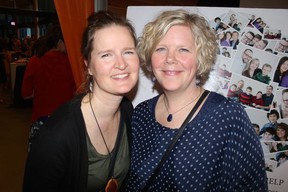 Liz Morris supported her friend Darlene Schopman, whose son Nolin Jutten, is the first in the world to be diagnosed with his rare condition. Photo: Fred Lee